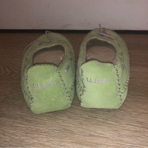 Ll Bean ladies leather slippers size 11 - Picture 3 of 6
